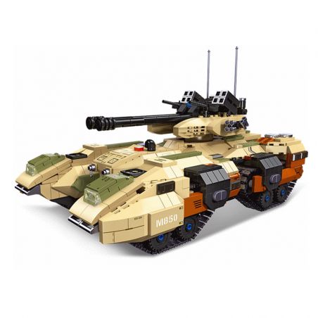 JIESTAR 61035 non  XE TĂNG M850 GRIZZLY bộ đồ chơi xếp lắp ráp ghép mô hình 1270 khối