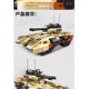 JIESTAR 61035 non  XE TĂNG M850 GRIZZLY bộ đồ chơi xếp lắp ráp ghép mô hình 1270 khối
