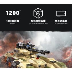 JIESTAR 61035 non  XE TĂNG M850 GRIZZLY bộ đồ chơi xếp lắp ráp ghép mô hình 1270 khối