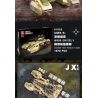 JIESTAR 61035 non  XE TĂNG M850 GRIZZLY bộ đồ chơi xếp lắp ráp ghép mô hình 1270 khối