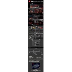 MouldKing 14019 Mould King 14019 non  SÚNG NGẮN TỰ ĐỘNG MPSAA-12 bộ đồ chơi xếp lắp ráp ghép mô hình  AUTO ASSAULT-12 Kỹ Thuật Công Nghệ Cao Mô Hình Phương Tiện 1680 khối