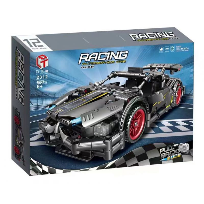 QIAO LE TONG 2312 non  XE THỂ THAO KOENIGSEGG LÙI bộ đồ chơi xếp lắp ráp ghép mô hình  Kỹ Thuật Công Nghệ Cao Mô Hình Phương Tiện 477 khối