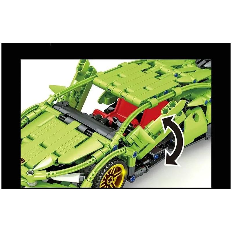 BRUCO BLK-019 QIAO LE TONG 2310 non  KÉO LÙI XE LAMBORGHINI bộ đồ chơi xếp lắp ráp ghép mô hình  Kỹ Thuật Công Nghệ Cao Mô Hình Phương Tiện 260 khối