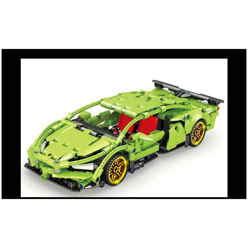 BRUCO BLK-019 QIAO LE TONG 2310 non  KÉO LÙI XE LAMBORGHINI bộ đồ chơi xếp lắp ráp ghép mô hình  Kỹ Thuật Công Nghệ Cao Mô Hình Phương Tiện 260 khối