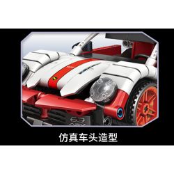 QIAO LE TONG 2311 non  XE THỂ THAO PORSCHE 911 LÙI bộ đồ chơi xếp lắp ráp ghép mô hình  RACING SUPER CAR 911 Kỹ Thuật Công Nghệ Cao Mô Hình Phương Tiện 501 khối