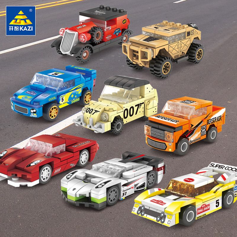Kazi KY6099 6099 non Lego 8 XE ĐUA bộ đồ chơi xếp lắp ráp ghép mô hình Racers Đua Tốc Độ