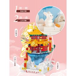 GEKKOSHA 500005 non  CUNG ĐIỆN BẤT TỬ LANYUE bộ đồ chơi xếp lắp ráp ghép mô hình Creator Sáng Tạo 659 khối