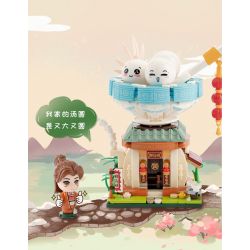 GEKKOSHA 801002 non  CẢNH PHỐ ẨM THỰC CỬA HÀNG TIANTIAN TANG SHUI bộ đồ chơi xếp lắp ráp ghép mô hình Creator Sáng Tạo 627 khối