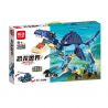 MINGDI 10069 non  THẾ GIỚI KHỦNG LONG SPINOSAURUS - XE TĂNG bộ đồ chơi xếp lắp ráp ghép mô hình Jurassic World 594 khối