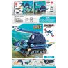 MINGDI 10069 non  THẾ GIỚI KHỦNG LONG SPINOSAURUS - XE TĂNG bộ đồ chơi xếp lắp ráp ghép mô hình Jurassic World 594 khối
