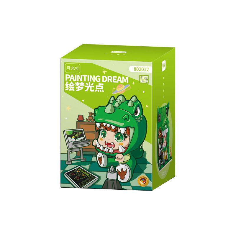 GEKKOSHA 802012 non  ĐỐM SÁNG MƠ ƯỚC bộ đồ chơi xếp lắp ráp ghép mô hình PAINTING DREAM 432 khối