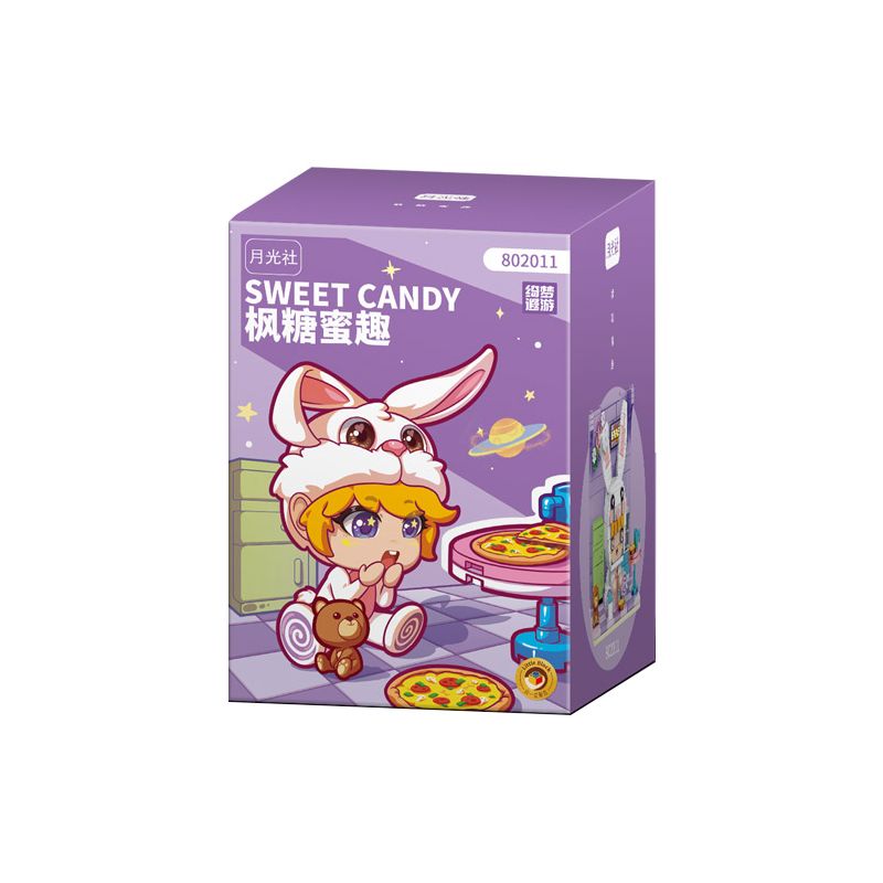 GEKKOSHA 802011 non  THÍCH THÚ VỚI MẬT ONG PHONG bộ đồ chơi xếp lắp ráp ghép mô hình SWEET CANDY 366 khối