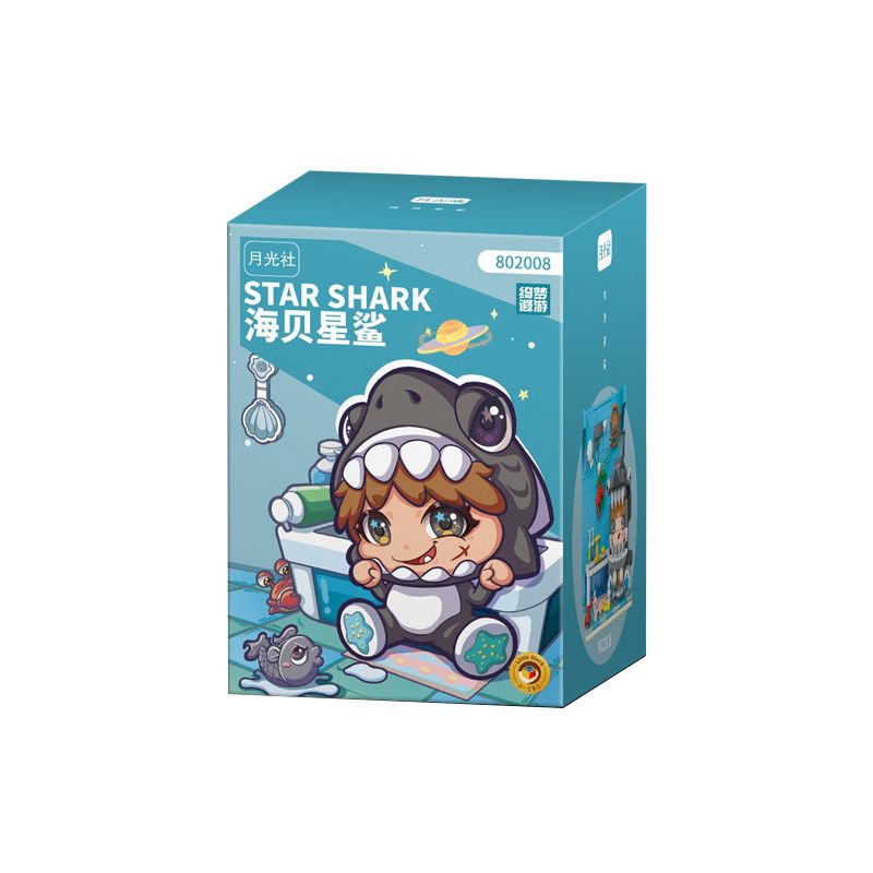 GEKKOSHA 802008 non  CÁ MẬP SAO BIỂN bộ đồ chơi xếp lắp ráp ghép mô hình STAR SHARK 391 khối