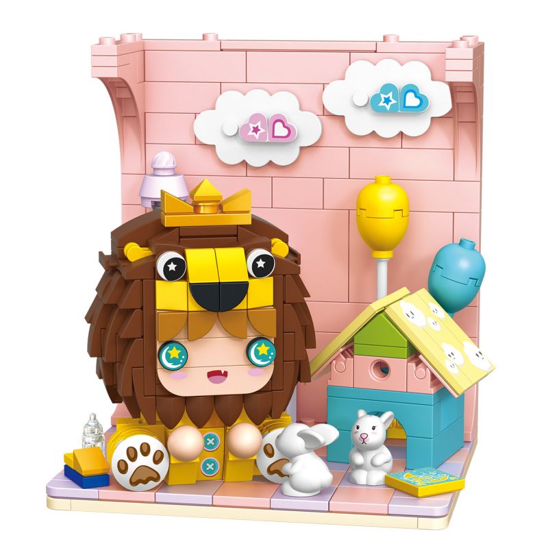 GEKKOSHA 802007 non  GIẤC MƠ NGƯỜI YÊU bộ đồ chơi xếp lắp ráp ghép mô hình SWEET DREAM 389 khối