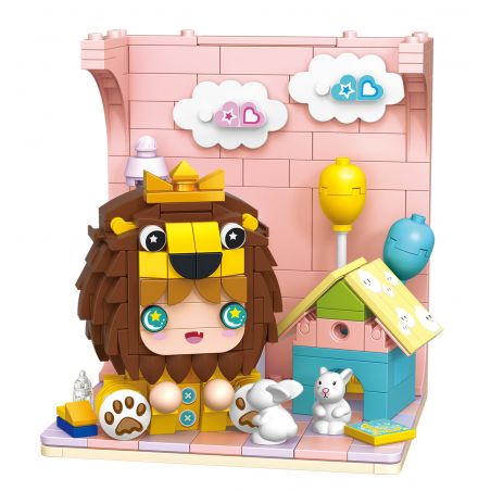 GEKKOSHA 802007 non  GIẤC MƠ NGƯỜI YÊU bộ đồ chơi xếp lắp ráp ghép mô hình SWEET DREAM 389 khối