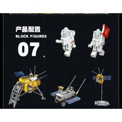 JIESTAR 59012 non  THÁM HIỂM MẶT TRĂNG bộ đồ chơi xếp lắp ráp ghép mô hình 735 khối