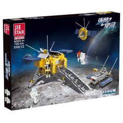 JIESTAR 59012 non  THÁM HIỂM MẶT TRĂNG bộ đồ chơi xếp lắp ráp ghép mô hình 735 khối