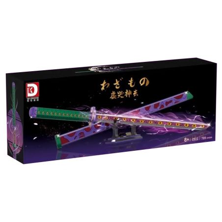 DK 1511 WE GAME COMING 66014 non  CHÚA KHÓC bộ đồ chơi xếp lắp ráp ghép mô hình Kimetsu No Yaiba Thanh Gươm Diệt Quỷ 789 khối
