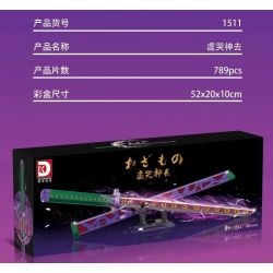 DK 1511 WE GAME COMING 66014 non  CHÚA KHÓC bộ đồ chơi xếp lắp ráp ghép mô hình Kimetsu No Yaiba Thanh Gươm Diệt Quỷ 789 khối