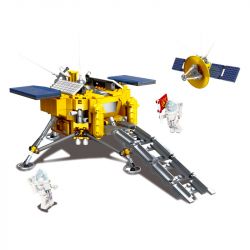 JIESTAR 59012 non  THÁM HIỂM MẶT TRĂNG bộ đồ chơi xếp lắp ráp ghép mô hình 735 khối