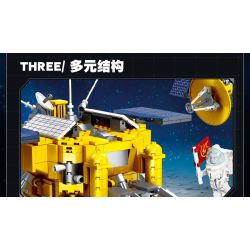 JIESTAR 59012 non  THÁM HIỂM MẶT TRĂNG bộ đồ chơi xếp lắp ráp ghép mô hình 735 khối