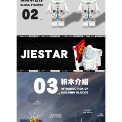 JIESTAR 59012 non  THÁM HIỂM MẶT TRĂNG bộ đồ chơi xếp lắp ráp ghép mô hình 735 khối