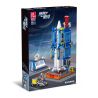 JIESTAR 59011 non  ĐUỔI THEO THIÊN HÀ TRUNG TÂM PHÓNG KHÔNG GIAN bộ đồ chơi xếp lắp ráp ghép mô hình 668 khối