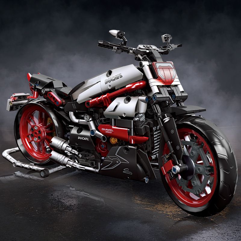 JIESTAR 91021 non  DUCATI DIAVEL 1260S bộ đồ chơi xếp lắp ráp ghép mô hình  Kỹ Thuật Công Nghệ Cao Mô Hình Phương Tiện 896 khối
