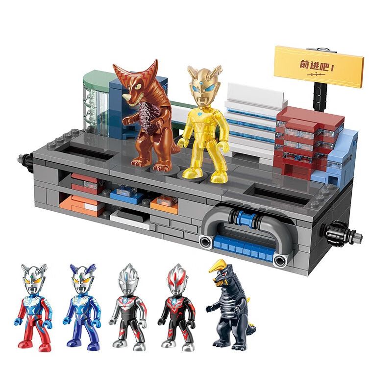 Enlighten 75102 Qman 75102 non Lego ULTRA HEROES SHOWDOWN HỘP QUÀ BẤT NGỜ 2023 PHIÊN BẢN GIỚI HẠN bộ đồ chơi xếp lắp ráp ghép mô hình Movie & Game Phim Và Trò Chơi