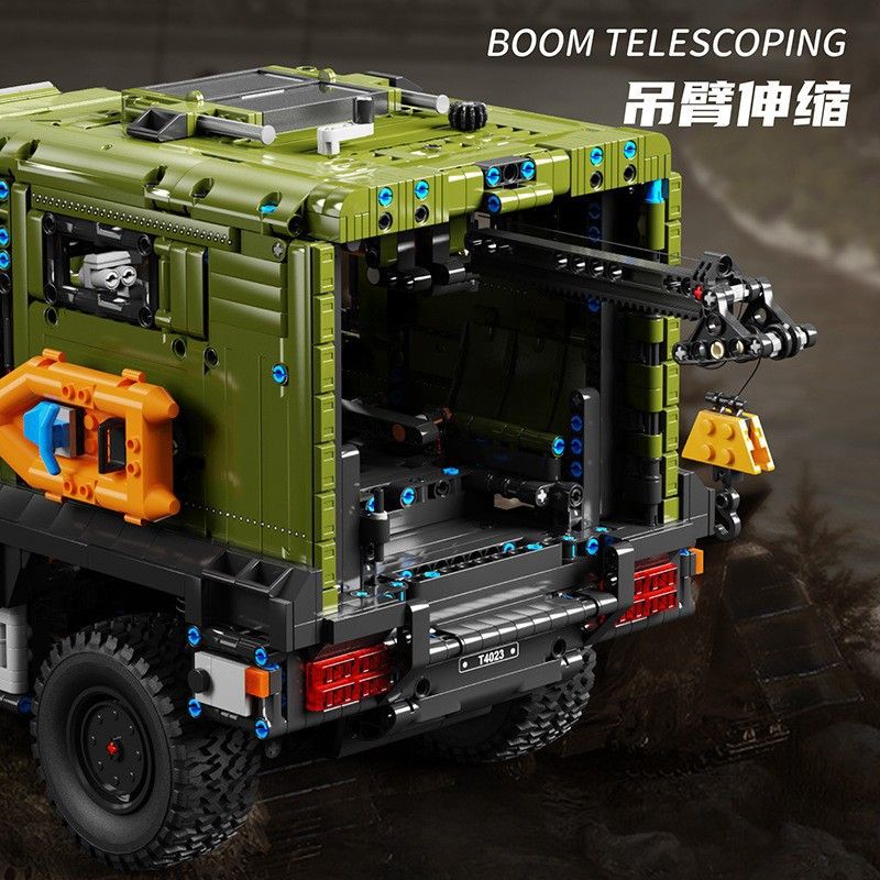 TEGOLE T4023 4023 non  XE CỨU HỘ UNIMOG tỷ lệ 1:11 bộ đồ chơi xếp lắp ráp ghép mô hình  RESCUE VEHICLE Kỹ Thuật Công Nghệ Cao Mô Hình Phương Tiện 3850 khối