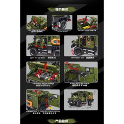 TEGOLE T4023 4023 non  XE CỨU HỘ UNIMOG tỷ lệ 1:11 bộ đồ chơi xếp lắp ráp ghép mô hình  RESCUE VEHICLE Kỹ Thuật Công Nghệ Cao Mô Hình Phương Tiện 3850 khối