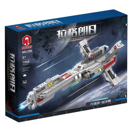 JUHANG TECHNOLOGY 785 non  LỚP TÀU TUẦN DƯƠNG HÌNH NÓN bộ đồ chơi xếp lắp ráp ghép mô hình INFINITE UNIVERSE LAGRANGE 1168 khối