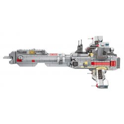 JUHANG TECHNOLOGY 785 non  LỚP TÀU TUẦN DƯƠNG HÌNH NÓN bộ đồ chơi xếp lắp ráp ghép mô hình INFINITE UNIVERSE LAGRANGE 1168 khối