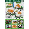 ZHEGAO QL2506 2506 non  NGÔI NHÀ HẺO LÁNH bộ đồ chơi xếp lắp ráp ghép mô hình Minecraft CUBE WORLD Game Xây Dựng 614 khối