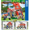 ZHEGAO QL2505 2505 non  BIỆT THỰ CỦA DÂN LÀNG bộ đồ chơi xếp lắp ráp ghép mô hình Minecraft CUBE WORLD Game Xây Dựng 456 khối