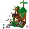 ZHEGAO QL2504 2504 non  NHÀ RỪNG ĐẢO CÁ bộ đồ chơi xếp lắp ráp ghép mô hình Minecraft CUBE WORLD Game Xây Dựng 446 khối