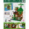 ZHEGAO QL2504 2504 non  NHÀ RỪNG ĐẢO CÁ bộ đồ chơi xếp lắp ráp ghép mô hình Minecraft CUBE WORLD Game Xây Dựng 446 khối