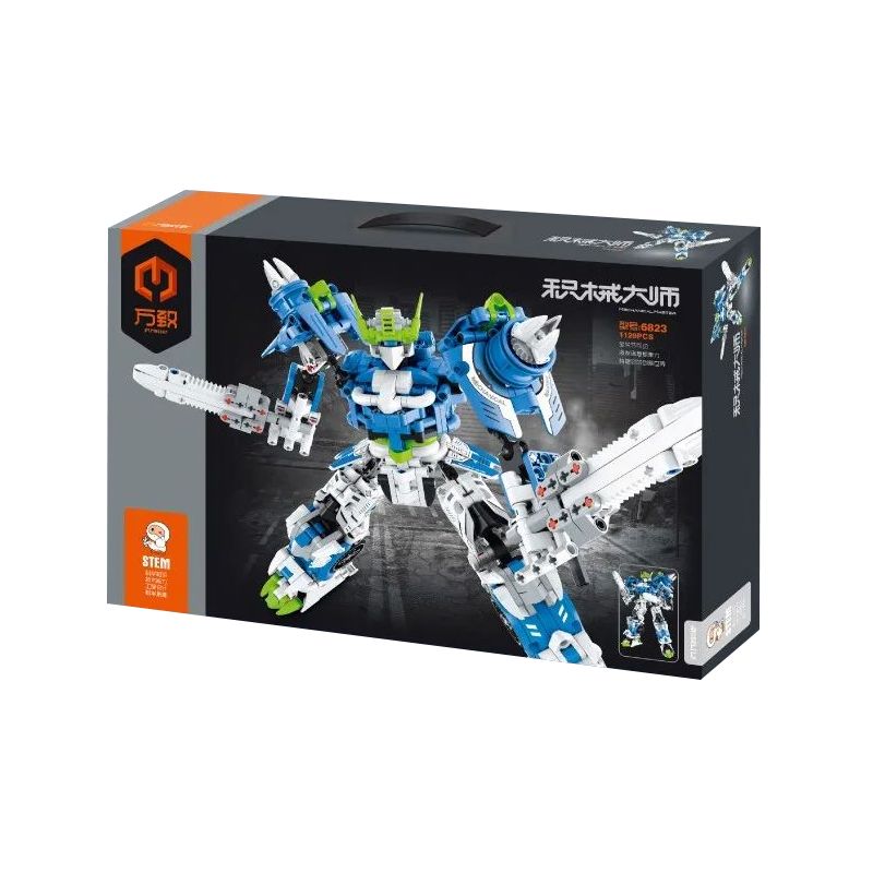IM.MASTER QIHUI 6823 non  BẬC THẦY CƠ KHÍ AZURE BLADE MECHA bộ đồ chơi xếp lắp ráp ghép mô hình  Kỹ Thuật Công Nghệ Cao Mô Hình Phương Tiện 1129 khối
