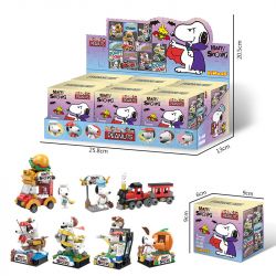 LINOOS LN8080 8080 non  SNOOPY'S MULTIFACETED LIFE SERIES BLIND BOX 2.0 TỔNG CỘNG 6 MẪU bộ đồ chơi xếp lắp ráp ghép mô hình Movie & Game MANY FACES OF SNOOPY Phim Và Trò Chơi