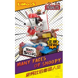 LINOOS LN8080 8080 non  SNOOPY'S MULTIFACETED LIFE SERIES BLIND BOX 2.0 TỔNG CỘNG 6 MẪU bộ đồ chơi xếp lắp ráp ghép mô hình Movie & Game MANY FACES OF SNOOPY Phim Và Trò Chơi