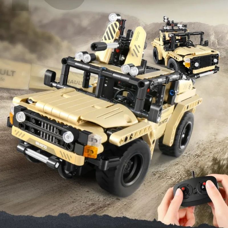 IM.MASTER QIHUI 8022 non  XE TẤN CÔNG ĐIỀU KHIỂN TỪ XA bộ đồ chơi xếp lắp ráp ghép mô hình  Kỹ Thuật Công Nghệ Cao Mô Hình Phương Tiện 444 khối