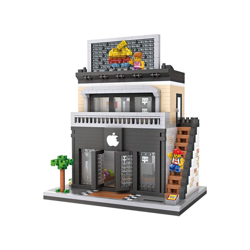 LOZ 9036 non Lego TÒA NHÀ CỬA HÀNG KỸ THUẬT SỐ bộ đồ chơi xếp lắp ráp ghép mô hình Creator Sáng Tạo