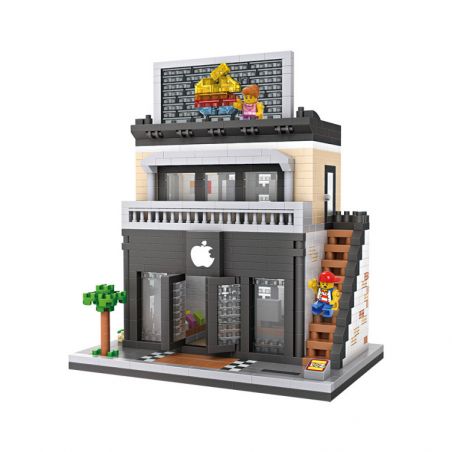 LOZ 9036 non  TÒA NHÀ CỬA HÀNG KỸ THUẬT SỐ bộ đồ chơi xếp lắp ráp ghép mô hình Creator Sáng Tạo