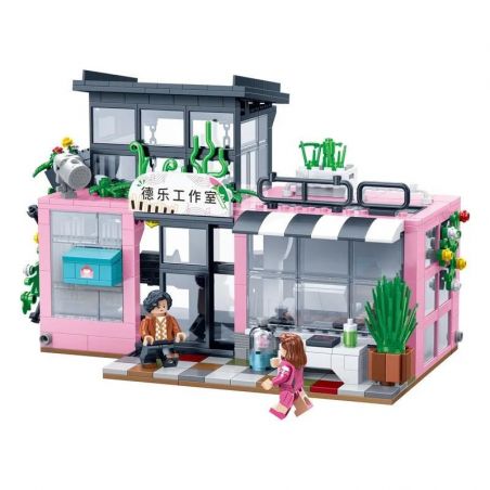 ZHI DELE DL-50205 50205 DL50205 non  PHÒNG THU DELO bộ đồ chơi xếp lắp ráp ghép mô hình 825 khối