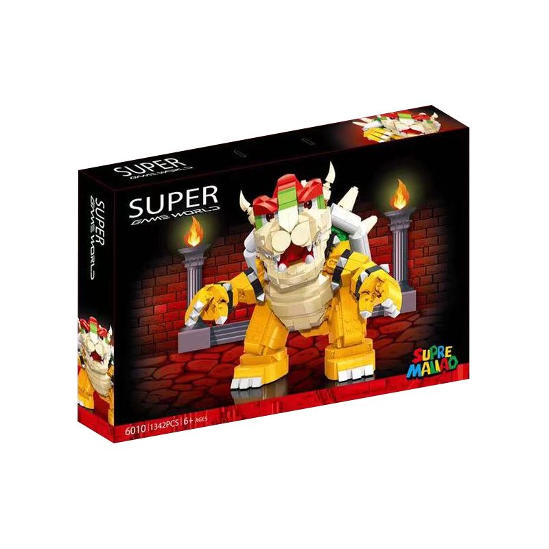 拓乐 6010 non Lego KUBA bộ đồ chơi xếp lắp ráp ghép mô hình Super Mario SUPER MALIAO Thợ Sửa Ống Nước 1342 khối