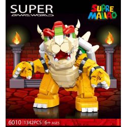 拓乐 6010 non  KUBA bộ đồ chơi xếp lắp ráp ghép mô hình Super Mario SUPER MALIAO Thợ Sửa Ống Nước 1342 khối