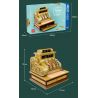 ZHEGAO 00387 non  MÁY TÍNH TIỀN CỔ ĐIỂN bộ đồ chơi xếp lắp ráp ghép mô hình Creator Expert VINTAGE CASH REGISTER Chuyên Gia Sáng Tạo 1630 khối