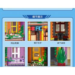 ZHEGAO DZ6022 6022 non  NHÀ HÀNG CUBA bộ đồ chơi xếp lắp ráp ghép mô hình Modular Buildings CUBAN RESTAURANT Mô Hình Nhà Cửa 2279 khối