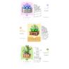XIANG JUN 10975 non  SHOP HOA CÂY CẢNH 6 LOẠI CHẬU MỌNG NƯỚC THIÊN THẦN TUYẾT CÚC NGỌC BÍCH TIÊN LINGBO BƯỚM TÍM NỤ TẦM XUÂN SAN HÔ JI bộ đồ chơi xếp lắp ráp ghép mô hình Creator Sáng Tạo