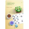 XIANG JUN 10975 non  SHOP HOA CÂY CẢNH 6 LOẠI CHẬU MỌNG NƯỚC THIÊN THẦN TUYẾT CÚC NGỌC BÍCH TIÊN LINGBO BƯỚM TÍM NỤ TẦM XUÂN SAN HÔ JI bộ đồ chơi xếp lắp ráp ghép mô hình Creator Sáng Tạo